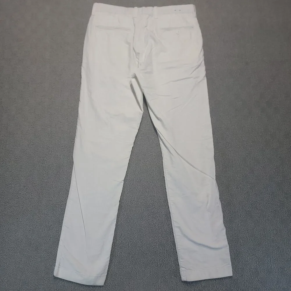 J. Crew 770 Jeans Mens 32x32 Straight Leg White Denim Cotton